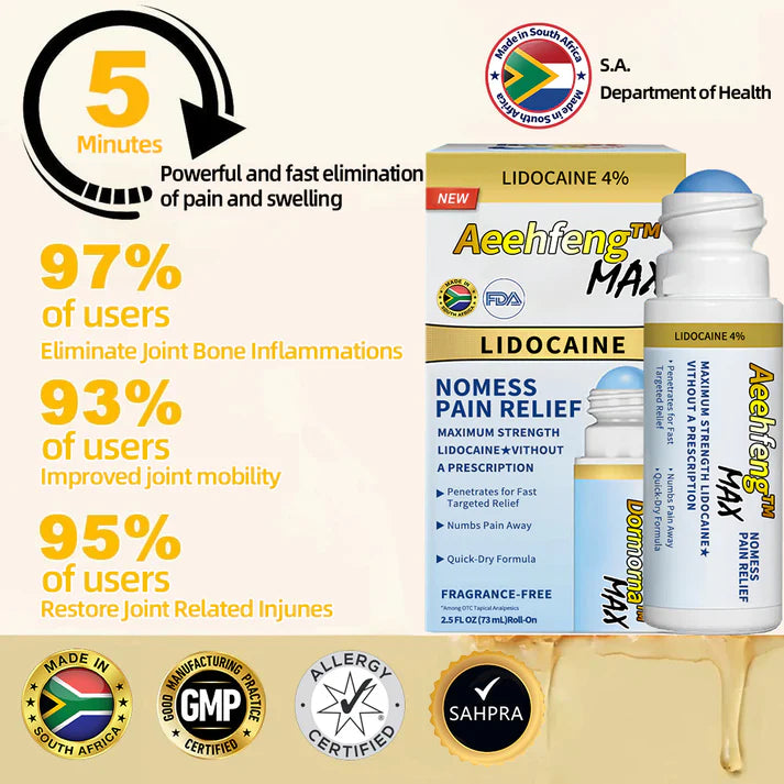 ✅ OFFICIAL STORE: Aeehfeng™ Lidocaine Free Pain Relief & Repair Solution 👨‍⚕️ South African Orthopaedic Association (SAOA) Certified