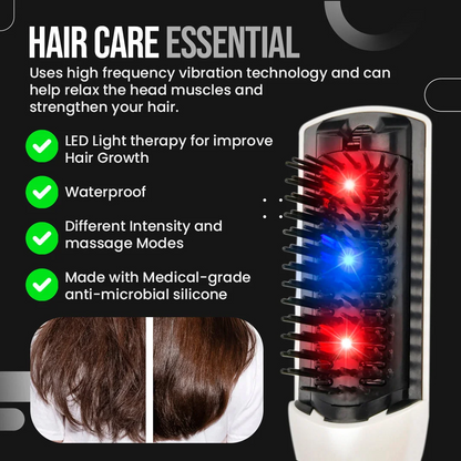 Hair growth LED infrared light comb