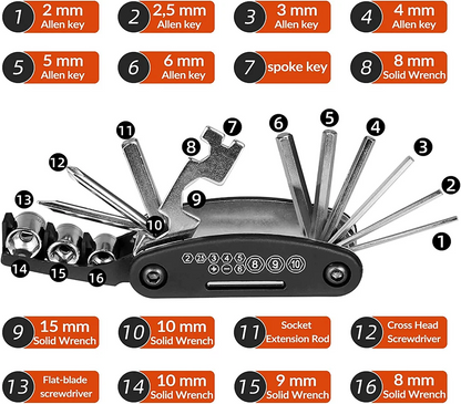 16 in 1 Repair Kit Tool Set