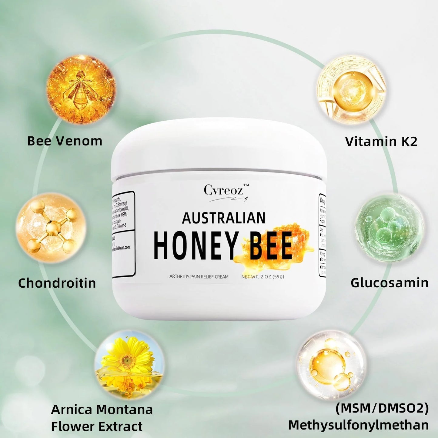 🎄🎄 Cvreoz™ Australian honey bee Venom Pain and Bone Healing Cream🎄Limited time discount Last 30 minutes🐝