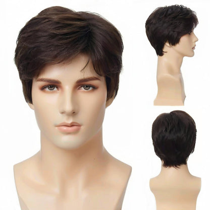 Men's wig（Wigs made from real Indian hair）