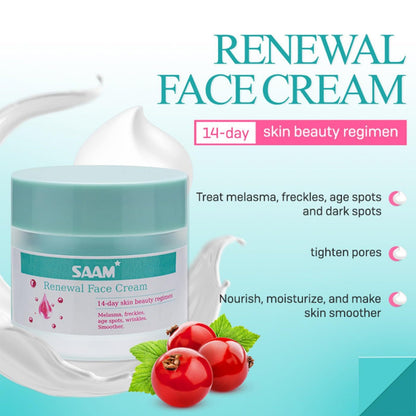 Saam™ Renewal Face Cream, Remove Wrinkles, Melasma, Freckles, Skin Aging, Dark skin