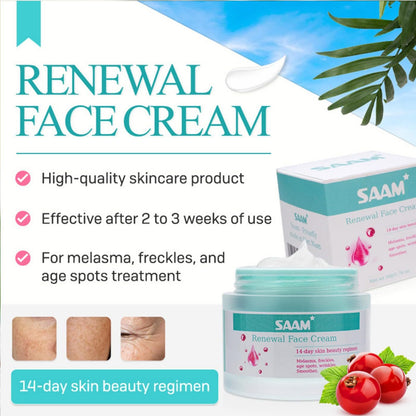 Saam™ Renewal Face Cream, Remove Wrinkles, Melasma, Freckles, Skin Aging, Dark skin