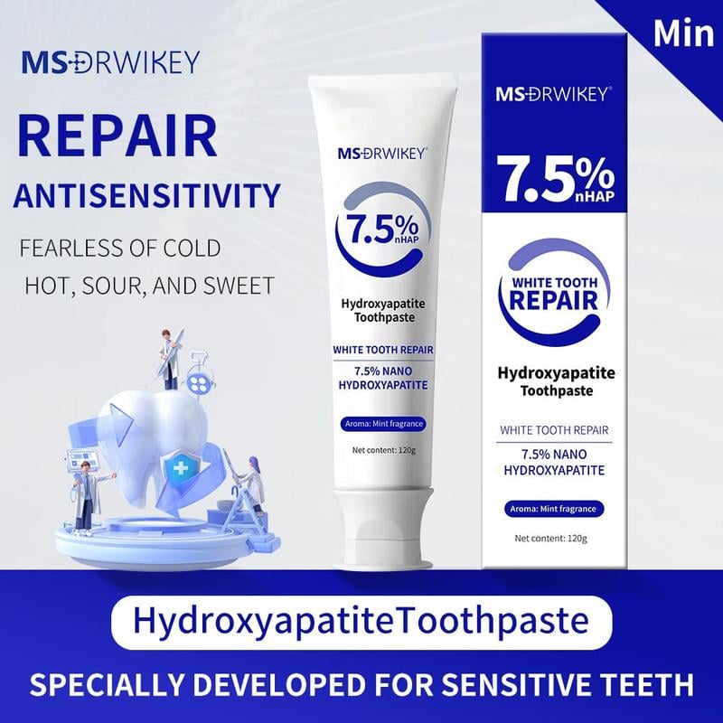 🔥Last Day Promotion 70% OFF🔥Nano Hydroxyapatite Fluoride-Free Enamel Repairing Breath Freshening Toothpaste