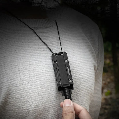 mini knife self defence necklace