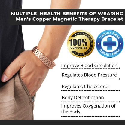 Menheal™ Pure Copper MagneticTherapy Bracelet（Limited Time Discount 🔥🔥 Last Day）