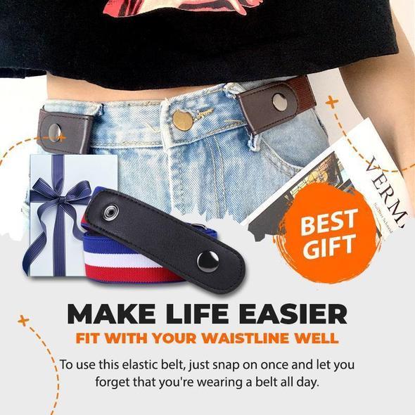 Buckle-free Invisible Elastic Waist Belts【The latest fashion trends in Europe and America】