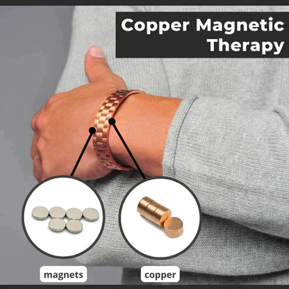 Pure Copper Super Magnetic Therapy Bio Negative Ion Bracelet