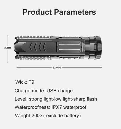 🔥Last Day 50% OFF🔥Multifunctional Rechargeable Flashlight🔥