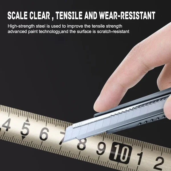 Stainless Steel Anti-corrosion Retractable Metric Ruler📏